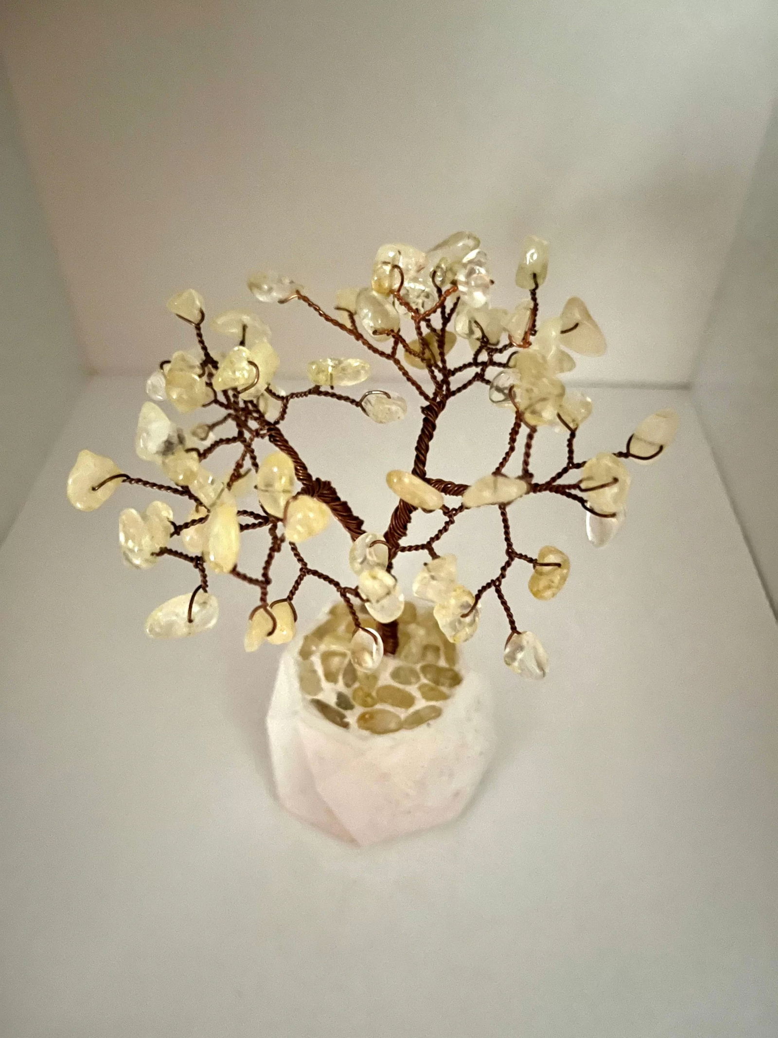 Yellow Citrine Natural Stone Tree