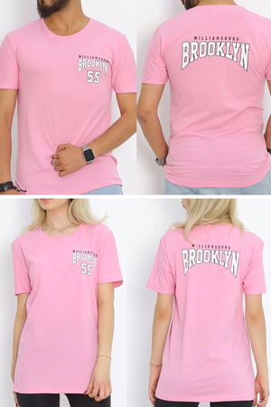 Printed T-shirt Pink - 17381.1778.