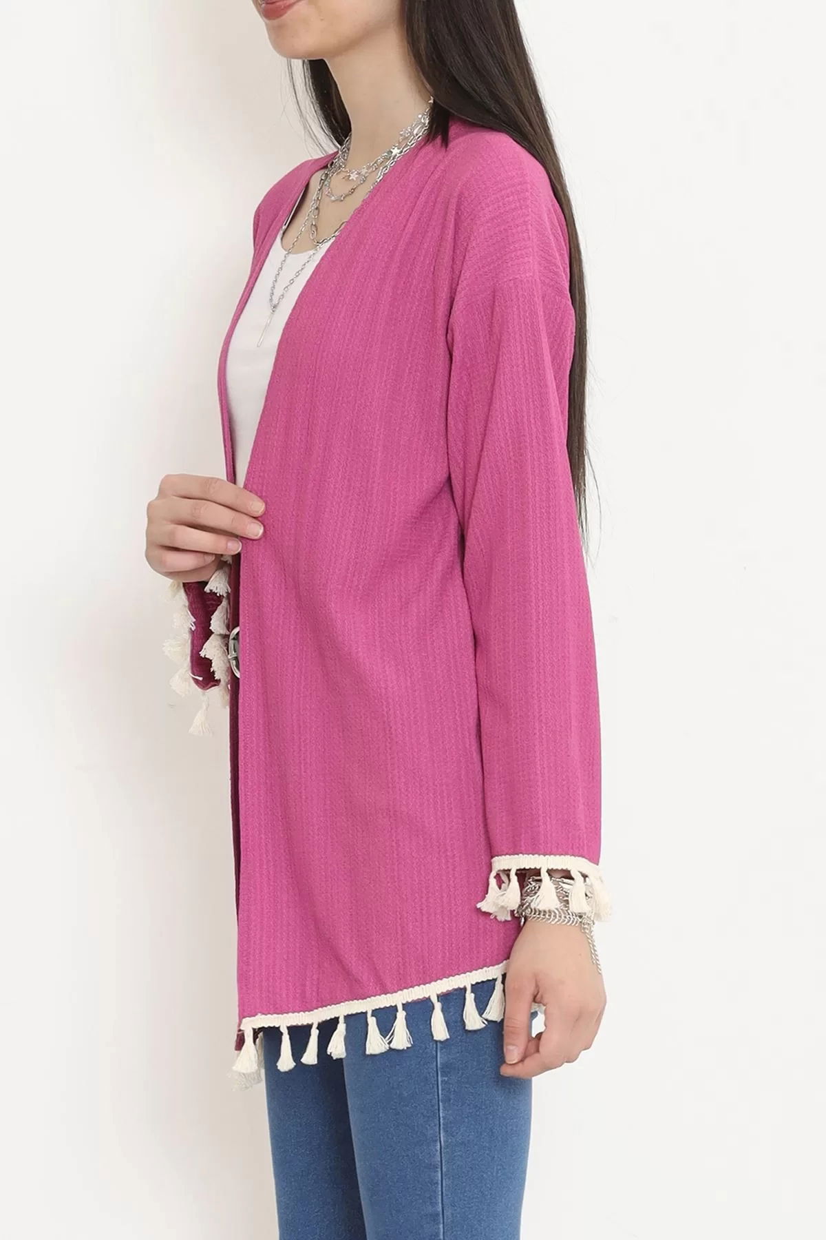 Kimono Fuchsia with Pompom - 12577.631.