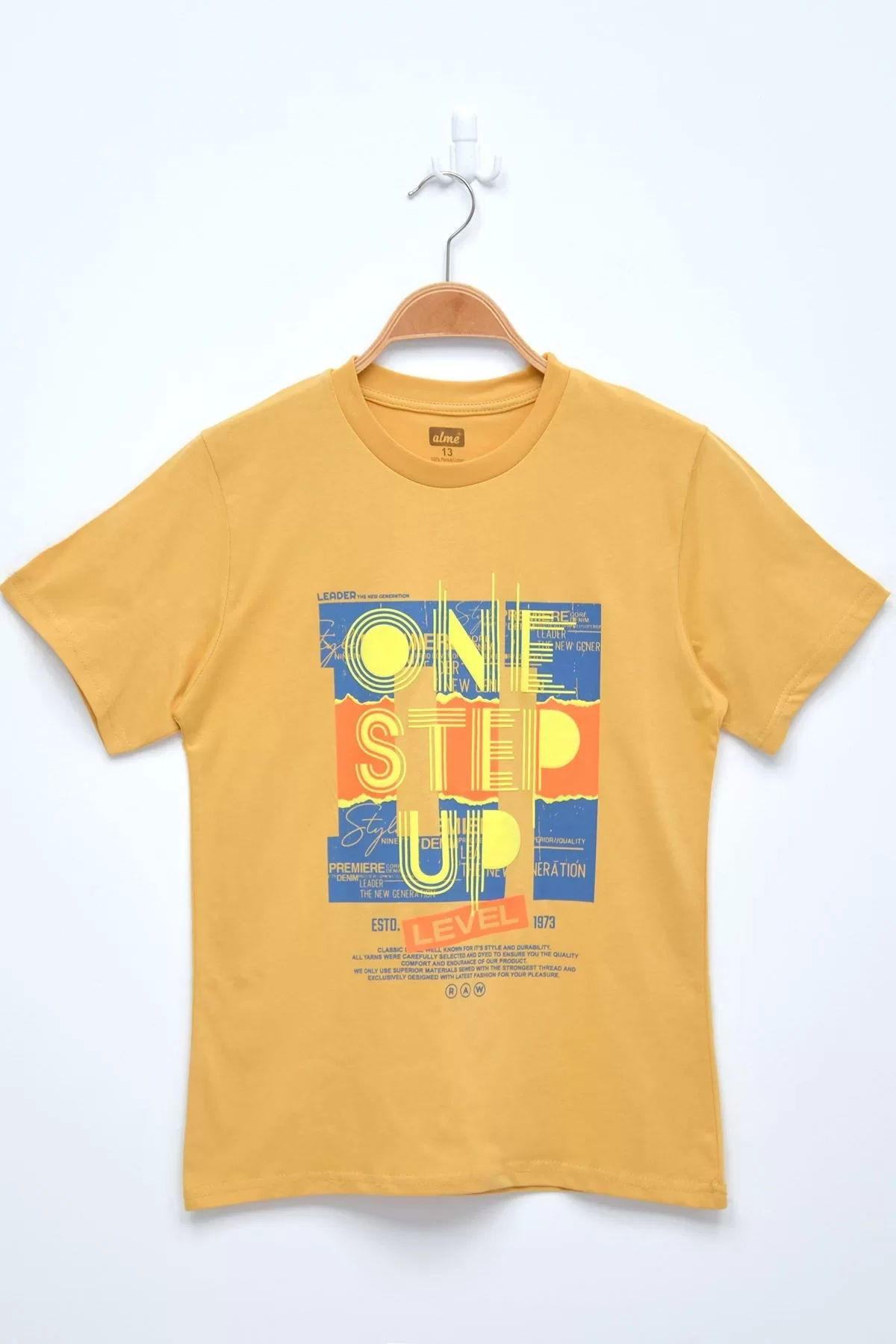 13-16 Years Printed Kids T-Shirt Mustard - 424245.1576.