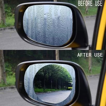 Tufeyo Car Mirror Rain Slider and Window Anti-Fog Film