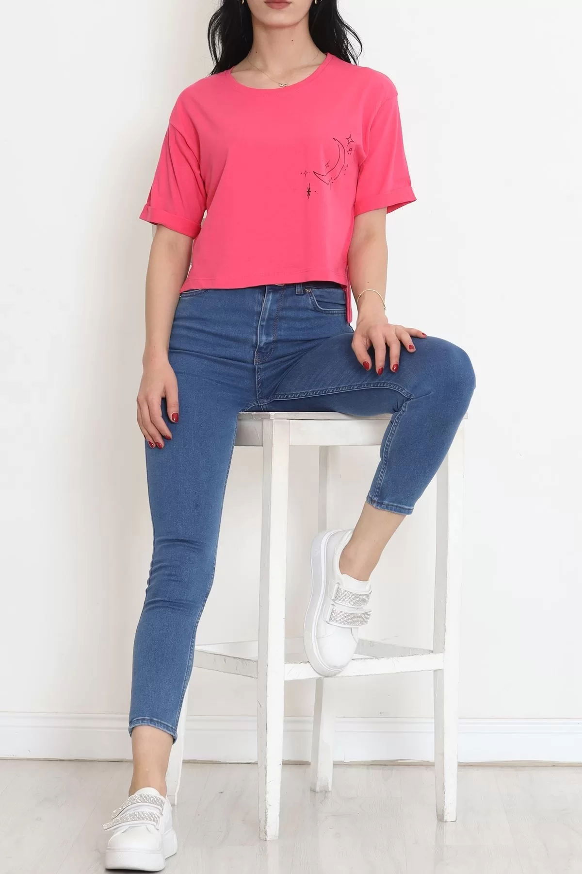 Printed Crop T-shirt Koyupembe - 18667.1567.