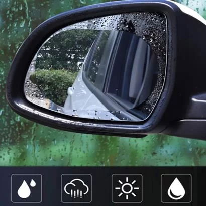 Tufeyo Car Mirror Rain Slider and Window Anti-Fog Film