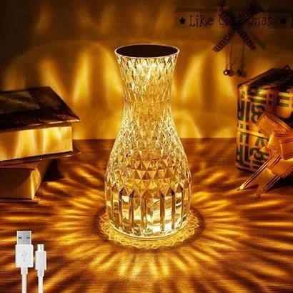 Tufeyo Jug Model Led Table Top Crystal Acrylic Lamp with Usb Charged Remote Control 16 Different Light Modes