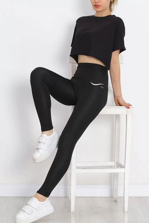 Printed Diving Leggings Black - 16807.1567.