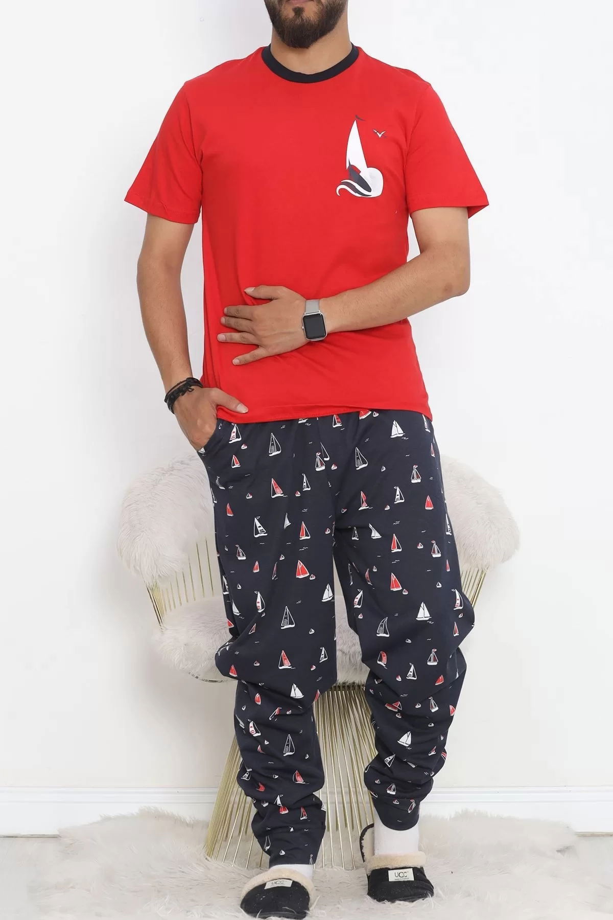 Men's Pajama Set Red - 18713.1841.