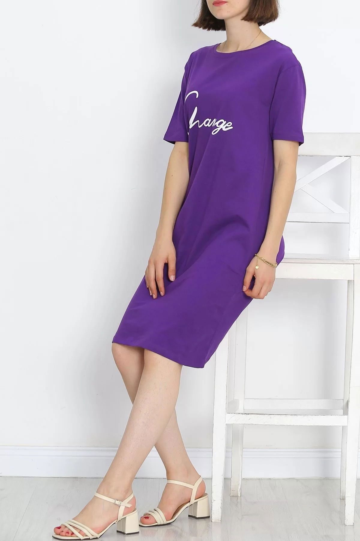 Printed Suprem Dress Purple - 15867.1567.