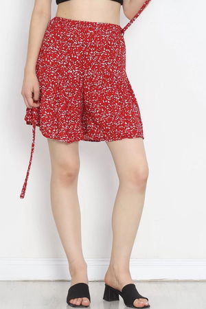 Skirt with Belted Shorts Red1 - 16701.1355.