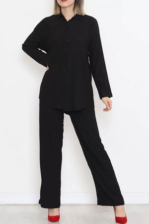 Seersucker Shirt Set Black - 4592.1254.