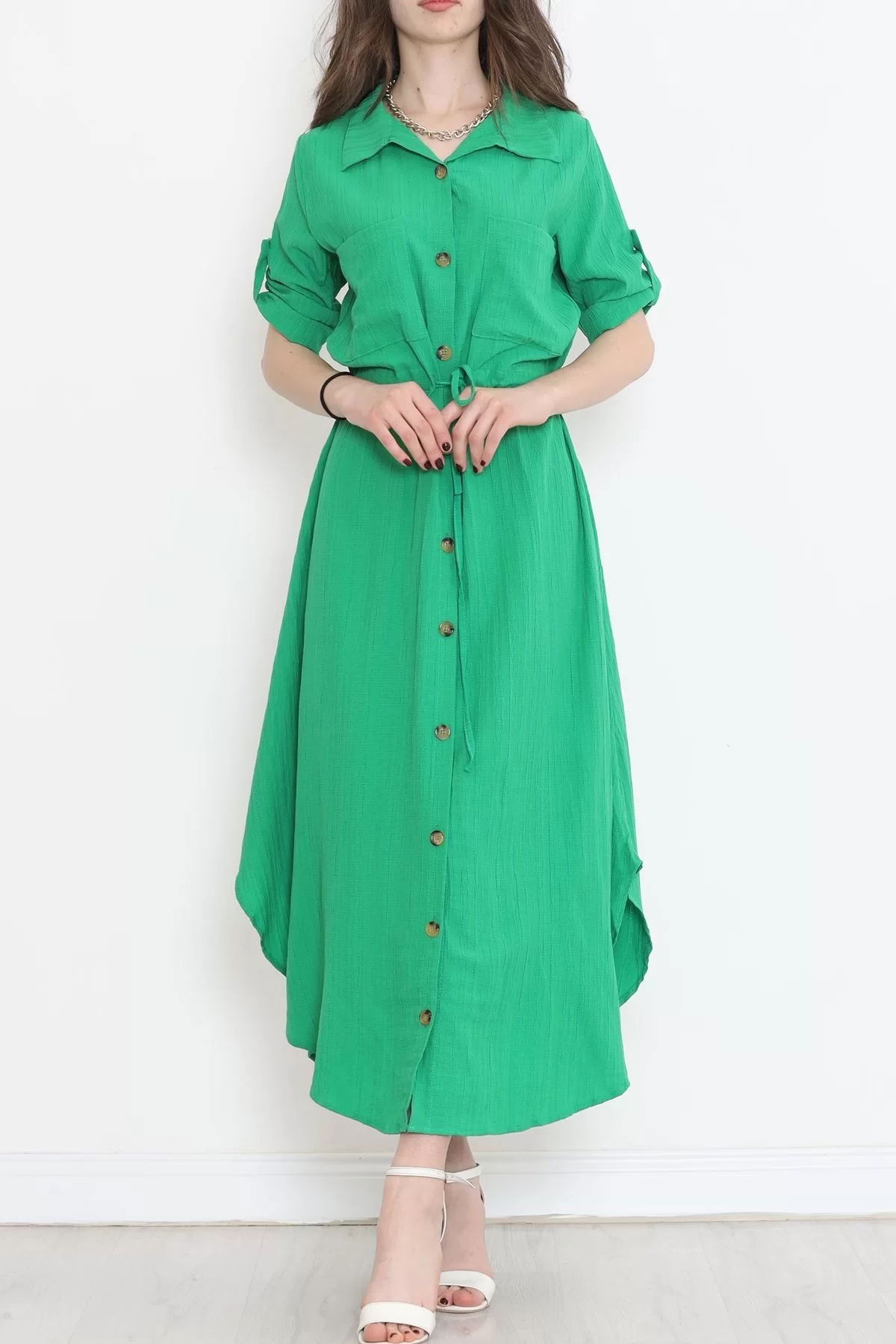 Double Pocket Dress Green - 152343.701.