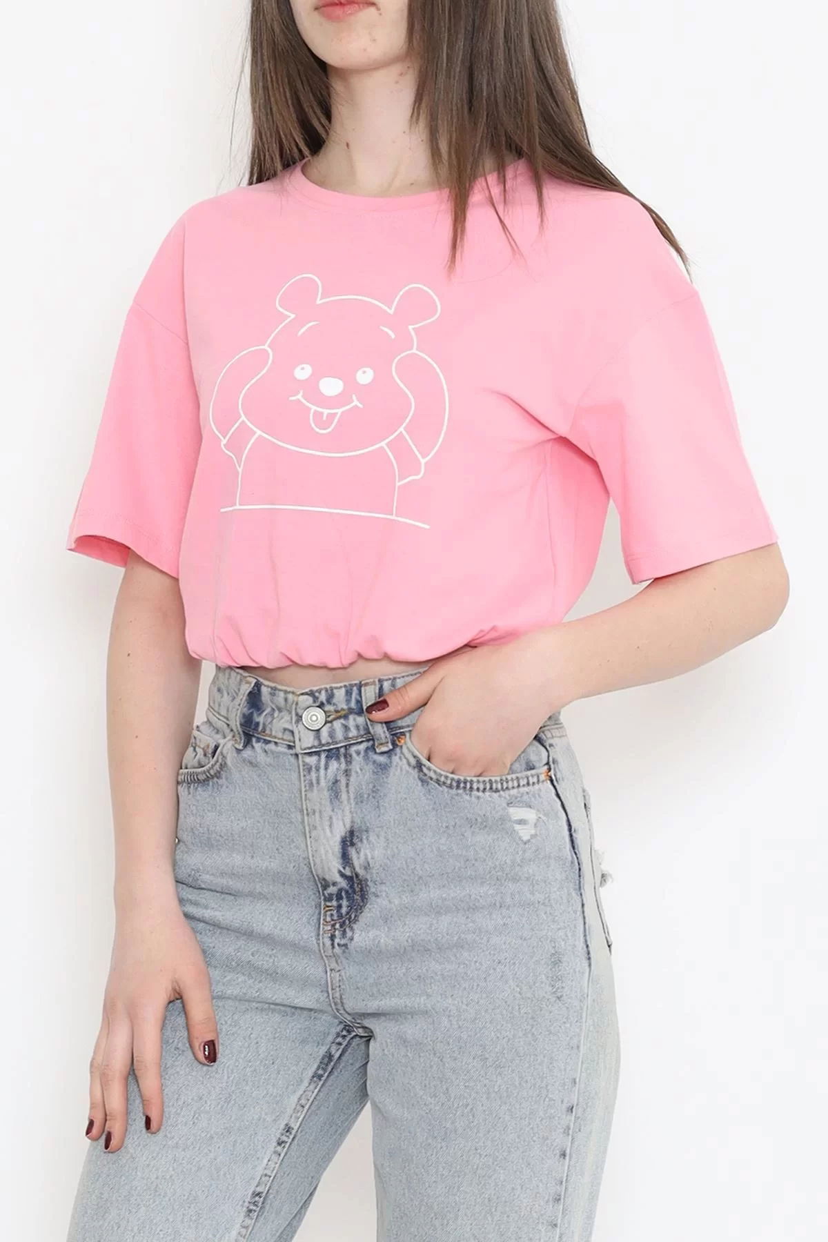 T-shirt with elastic waist Pink - 16541.1567.