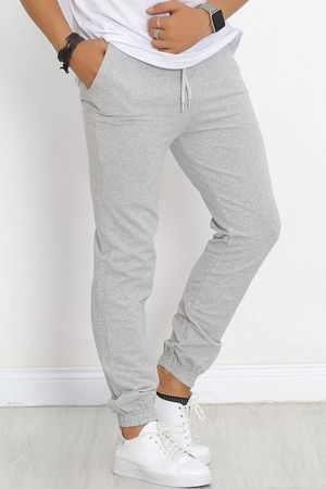 Men's Sweatpants Gray with Elasticated Leg - 16818.1778.