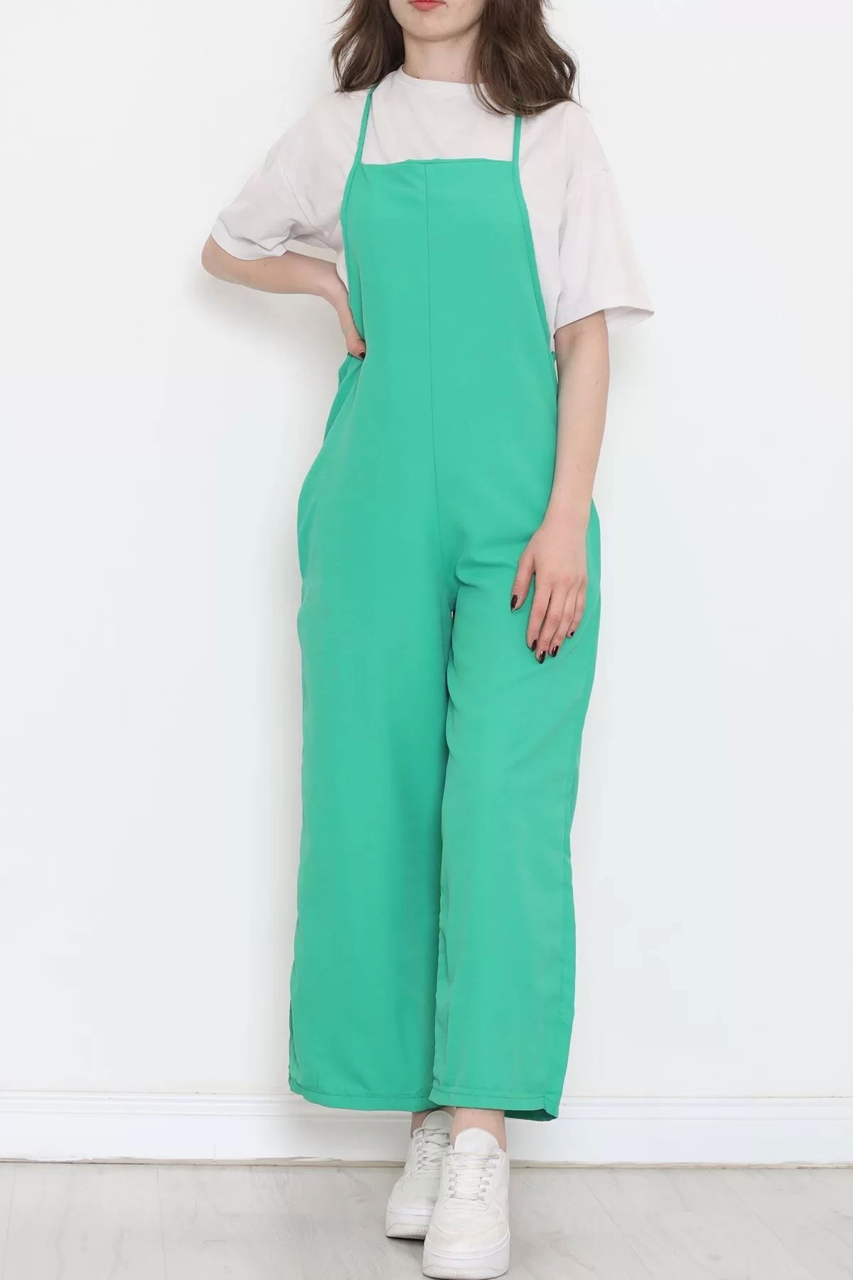 Rope Strap Jumpsuit Green - 18324.701.