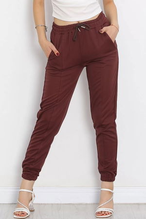 Pants with Elastic Waistband Pants Brown - 10063.1778.