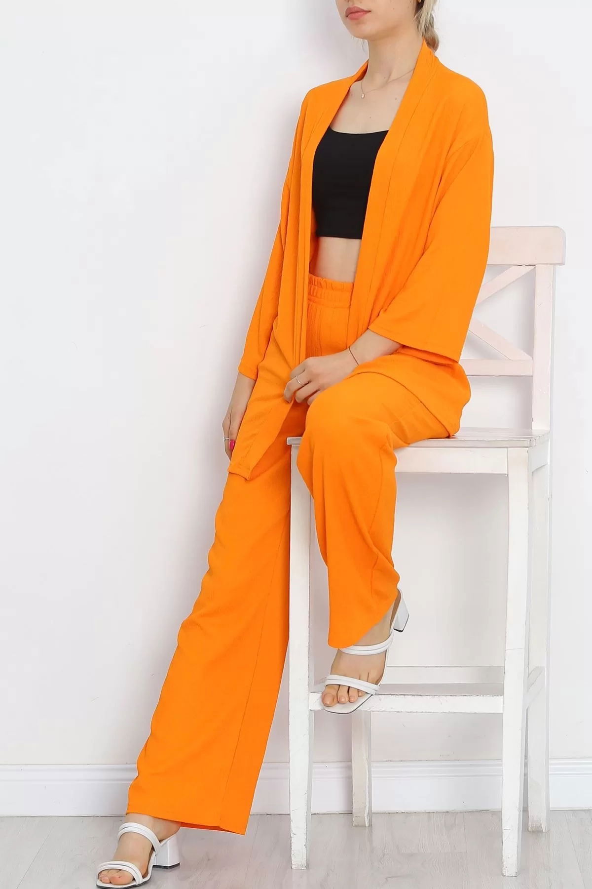 Long Kimono Suit Oranj - 722.1247.