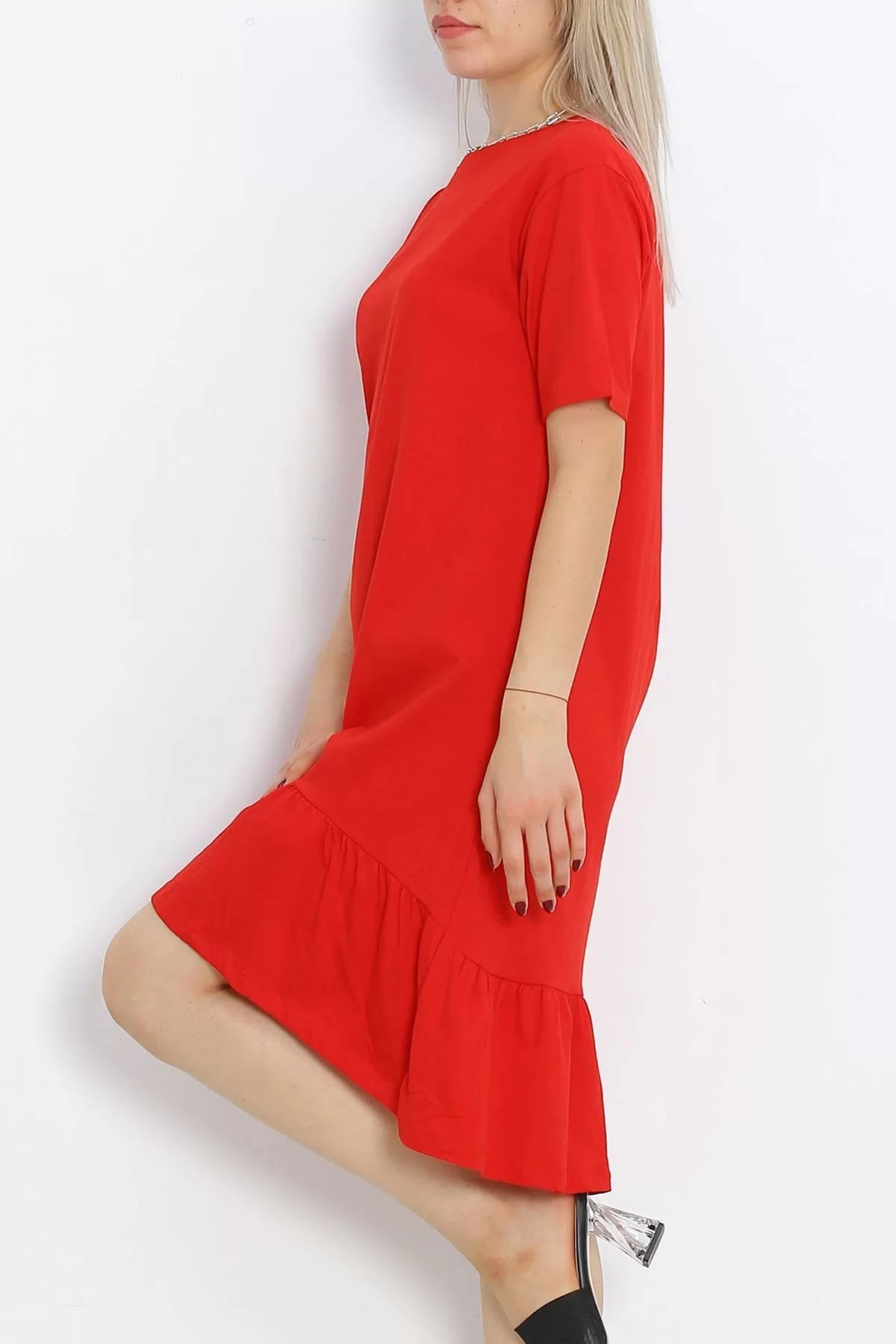 Ruffled Dress Red - 15868.1567.