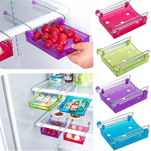 Tufeyo Decorative Multipurpose Shelf Under Refrigerator Table Portable Kitchen Shelf