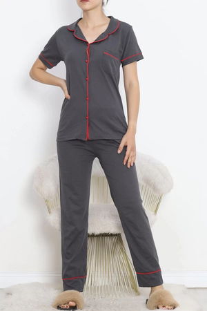 Pajama Set with Front Pockets Smoky Red - 11404.1048.