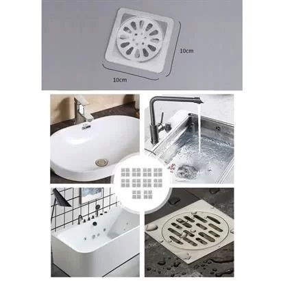 Tufeyo 10-piece Bathroom and Kitchen Sink Anti Odor and Pest Insect Prevention Drain Filter