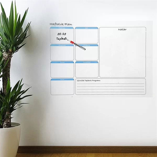 Tufeyo Weekly Planner Magnetic Wall Sticker Calendar 100 Cm X 60 Cm