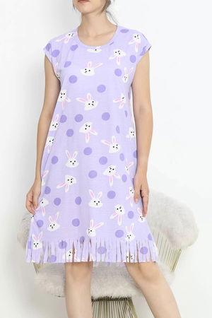 Printed Rotation Tassel Dress Light lilac - 263.1287.