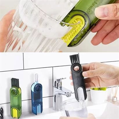 Tufeyo 3 Function Practical Bottle Cleaning Brush Multipurpose Brush For Kitchen Bathroom Car