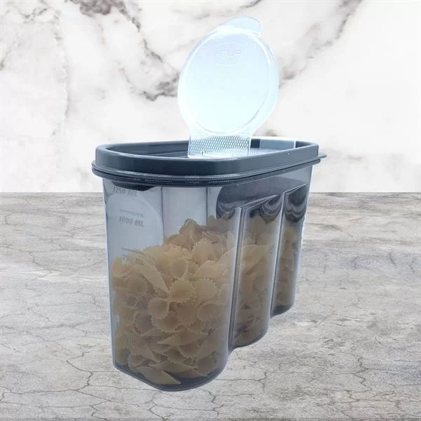 Tufeyo 2-Lid Scale Food Storage Container - 1.2 Liters - Sa930