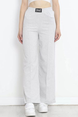 Tracksuit pants with crest in gray - 16688.1005.