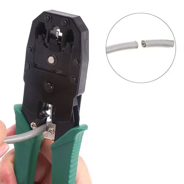 Tufeyo 3-in-1 Modular Cable Crimping, Stripping and Cutting Pliers