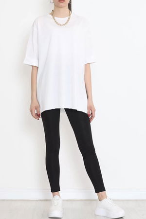 Plus Size Double Sleeve T-Shirt White - 15788.1778.