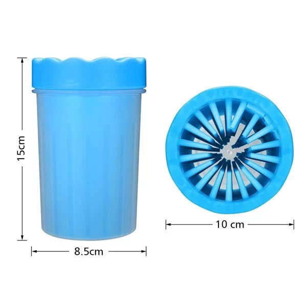 Tufeyo Silicone Gel Brush Cat Dog Paws Foot Washing Cleaning Bucket (small)