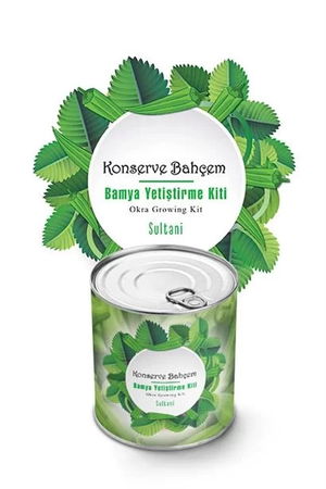 Tufeyo Canned Garden My Home Canned Sultani Okra Growing Kit