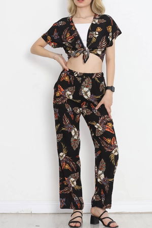 Patterned Suit Black Floral - 18729.701.