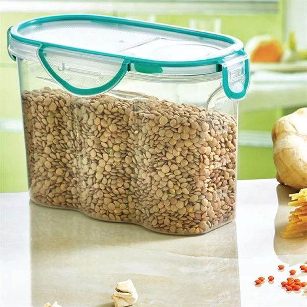 Tufeyo Locking Lid Sealed Air, Water Liquid Proof 1.7 Liter Food Storage Container-sa585