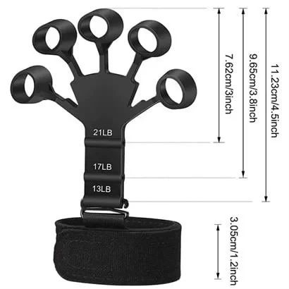 Tufeyo Stretchable Wrist And Arm Developer Grip Strengthener Hand Finger Sports Apparatus