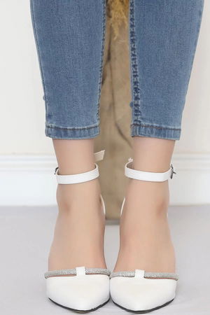 7 Cm Heeled Shoes White - 17313.264.