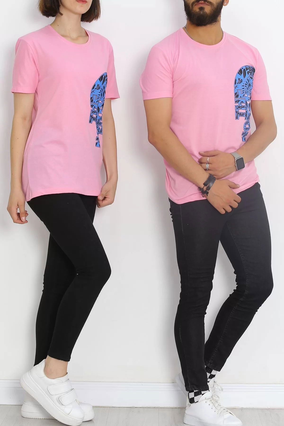 Printed T-shirt Pink - 17376.1778.