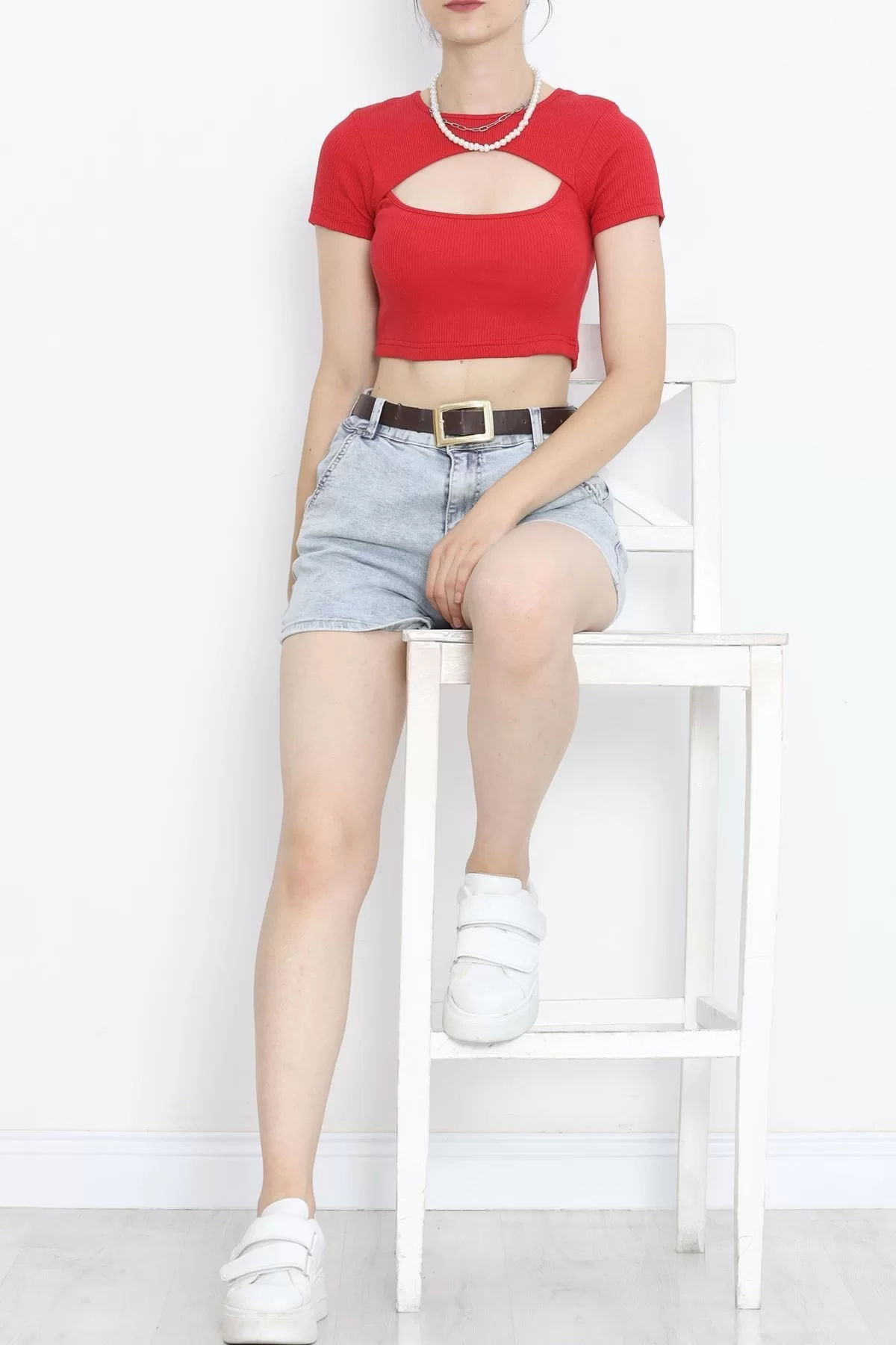 Low-cut Crop Body Red - 4121.1567.