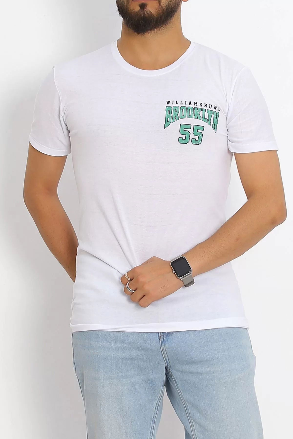 Printed T-shirt White - 17381.1778.