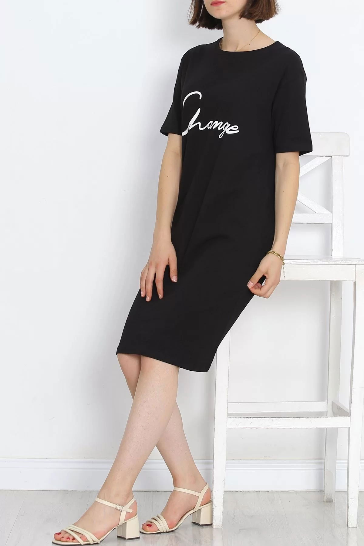 Printed Suprem Dress Black - 15867.1567.