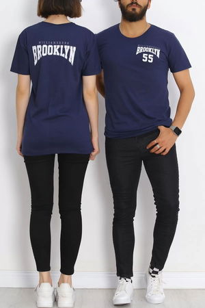 Printed T-shirt Navy Blue - 17381.1778.