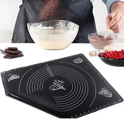 Tufeyo Silicone Multipurpose Large Dough Mat Dough Rolling Mat 40*50 Cm