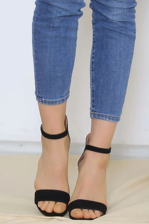 9 Cm Heeled Shoes Suede Black - 3902.264.