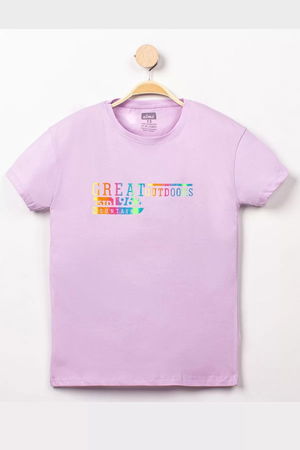 13-16 Years Printed Kids T-Shirt Lilac - 824091.1576.