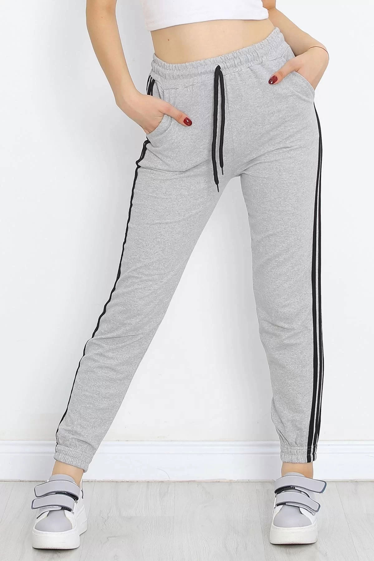 Striped Sweatpants Gray - 16819.1778.