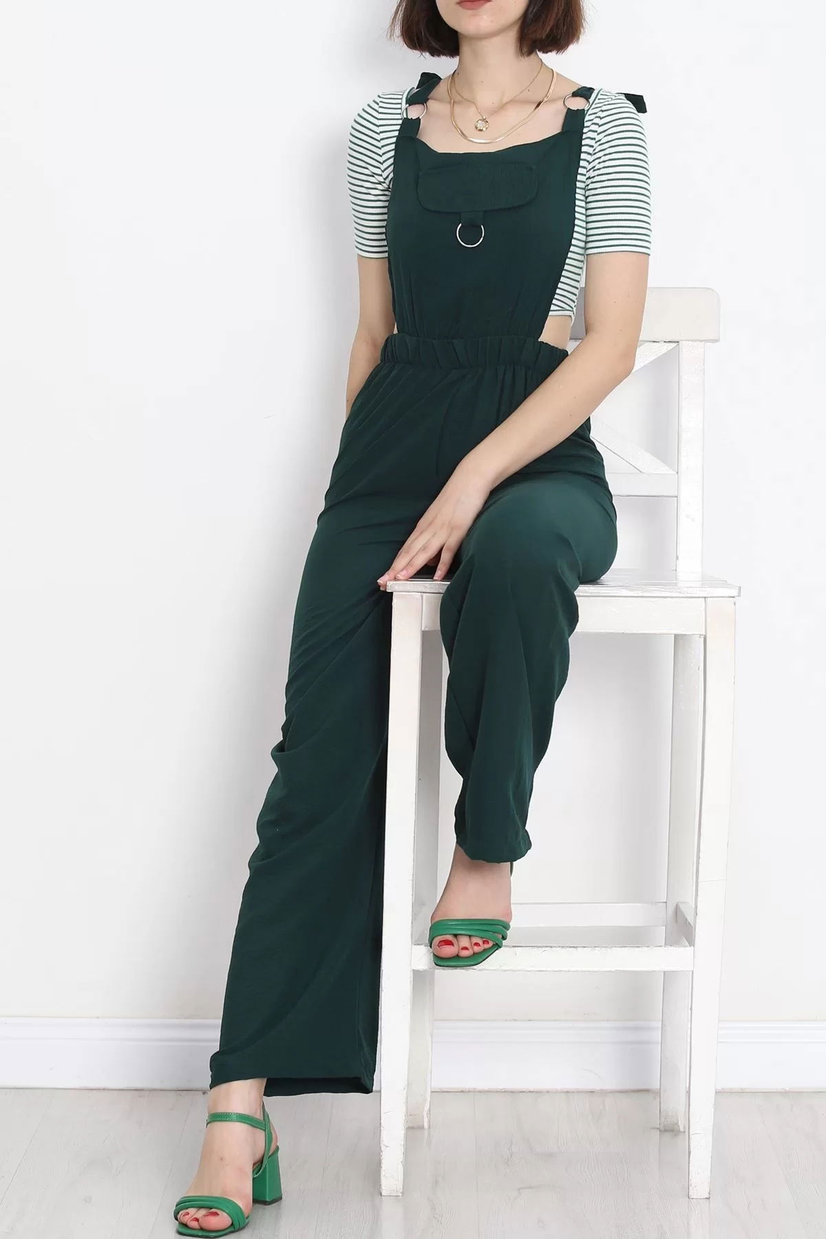 Jumpsuit Emerald with Elastic Waist - 18530.683.