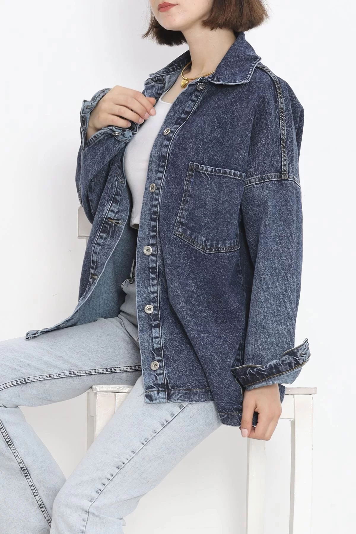 Jeans Jacket Blue with Front Pockets - 16697.1778.