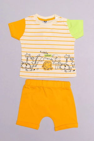 6-18 Months Striped Baby Set Oranj - 152454.1803.