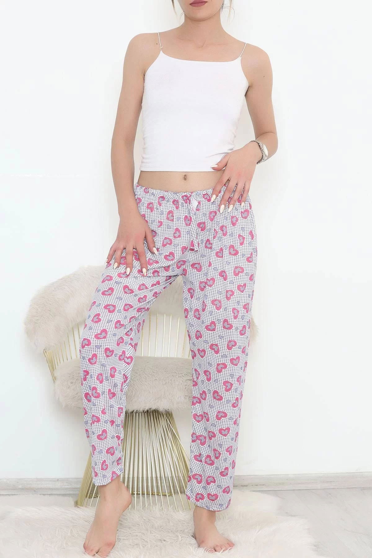 Pajama bottoms in white and pink - 11549.1048.