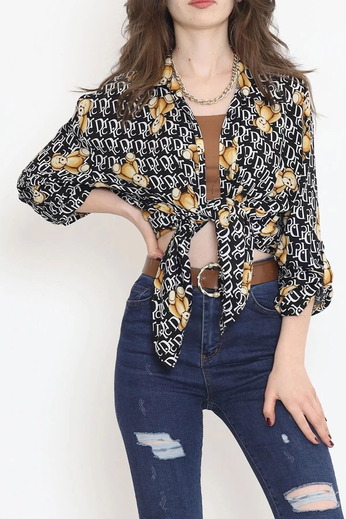 Viscose Patterned Shirt Black Patterned - 17112.701.